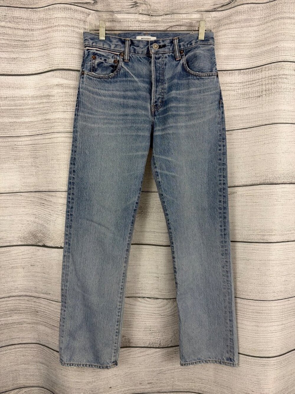 Moussy Vintage High-Rise Jeans Light Wash Size 25